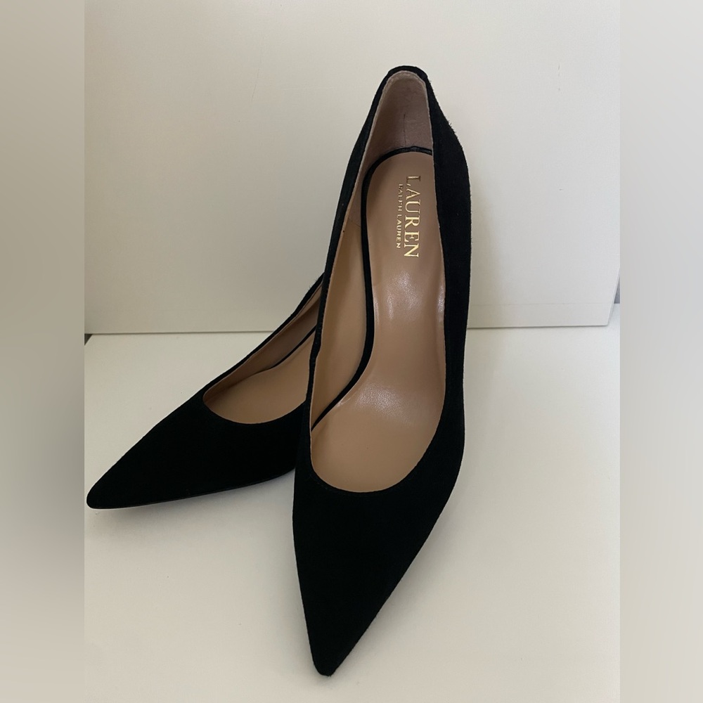 Heels Lauren Ralph Lauren Black in Suide